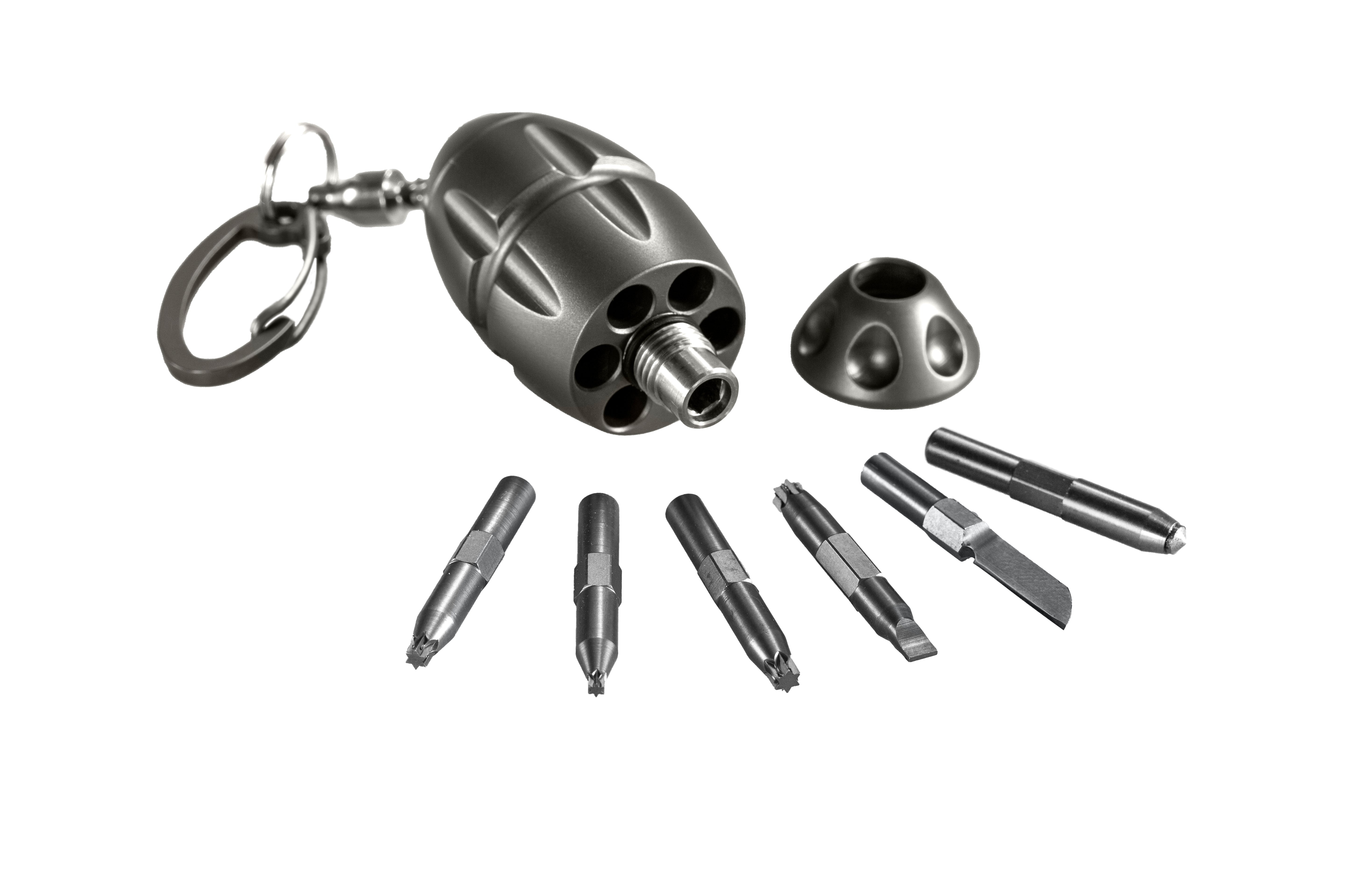 Eggie keychain - Gray titanium