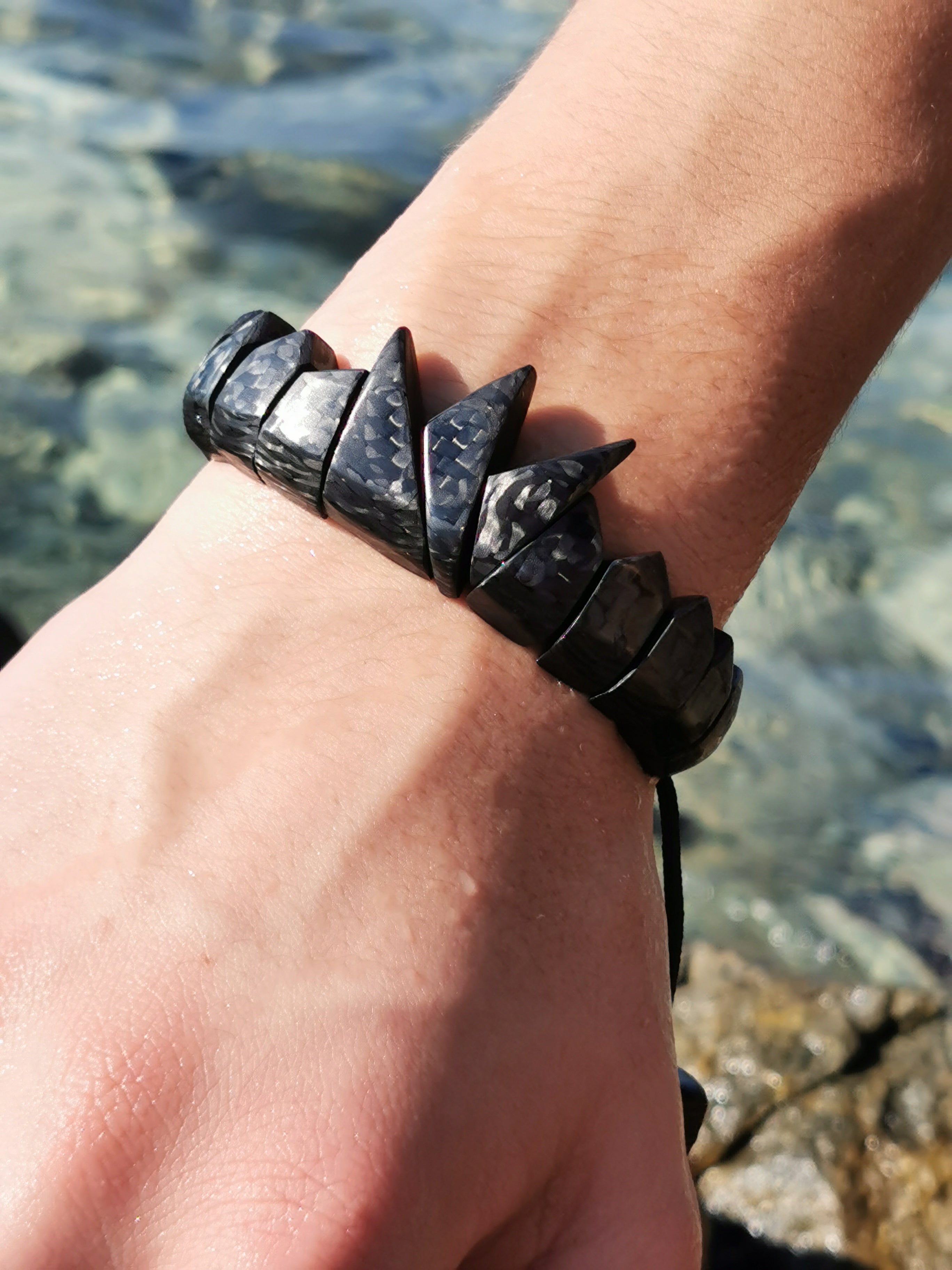 BLACK ANGEL- carbon fiber bracelet