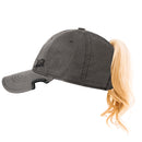 Notch Classic Adjustable Dark Gray Ponytail