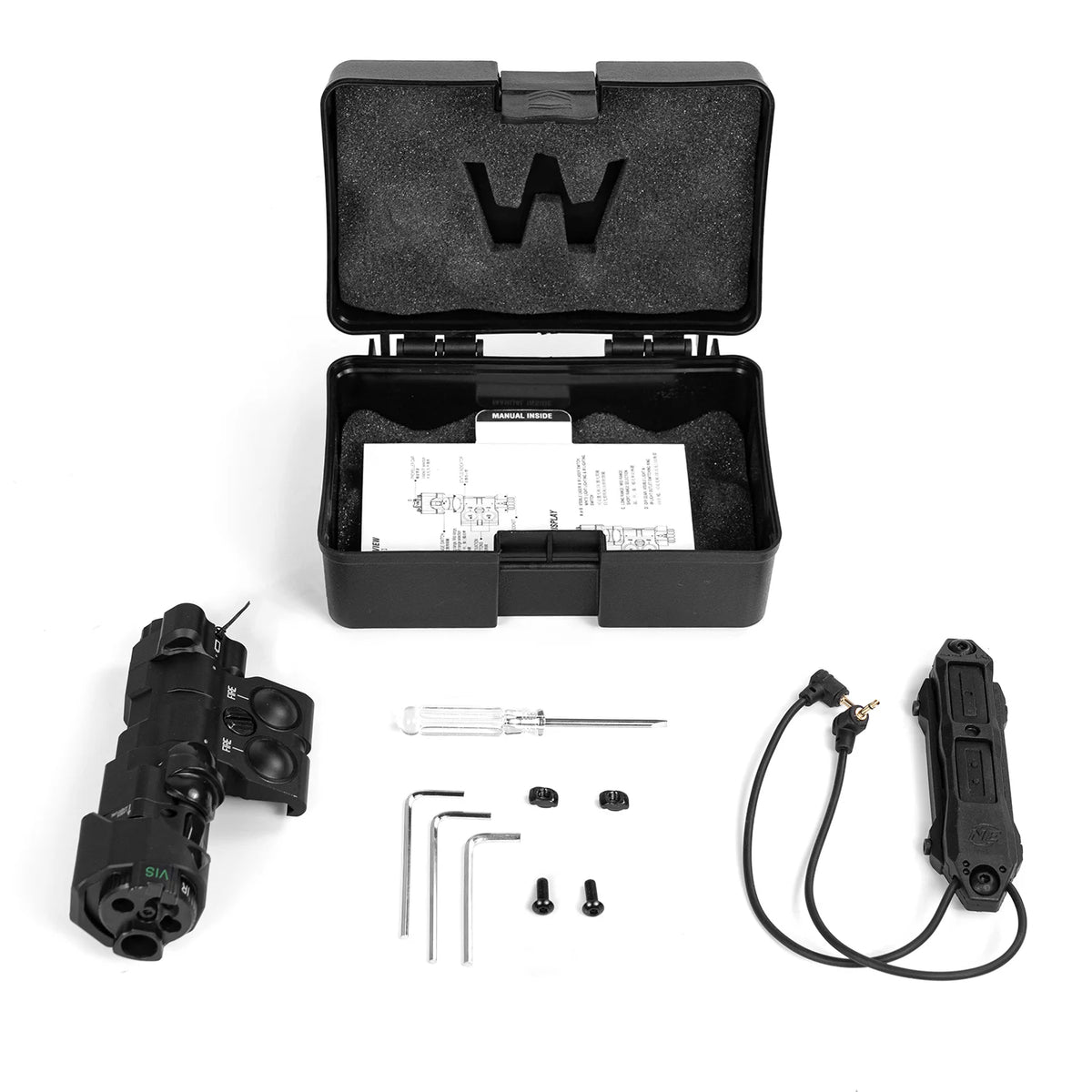 Translucent Peq Box Premium Angled PEQ Box (Light+Laser) – Apax Arms