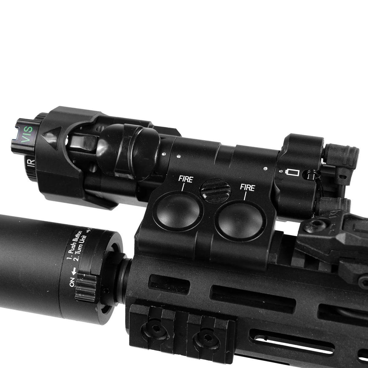 Translucent Peq Box Premium Angled PEQ Box (Light+Laser) – Apax Arms